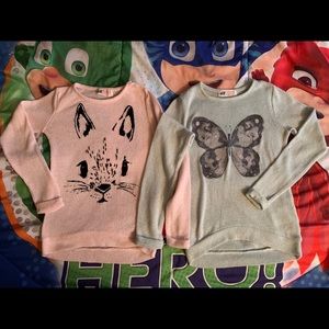 2 Girls H&M hacci sweaters 4-6 yrs old